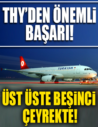 THY üçüncü çeyreği 1.5 milyar dolar net kâr ile tamamladı...