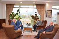 ADÜ Rektörü Aldemir, Eski Bakan Koç'u Agirladi