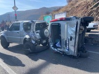 Ankara'da Zincirleme Kazada 5 Araç Birbirine Girdi