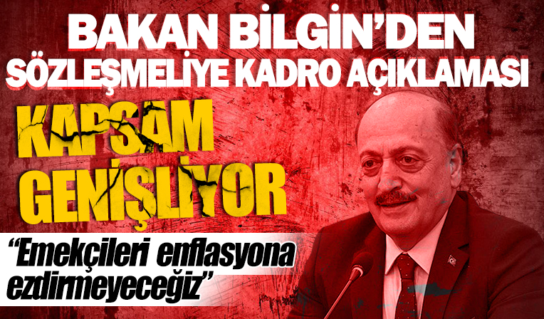 Bakan Bilgin 'enflasyona ezdirmeyeceğiz' diyerek duyurdu: Asgari Ücret Tespit Komisyonu gelecek hafta toplanacak