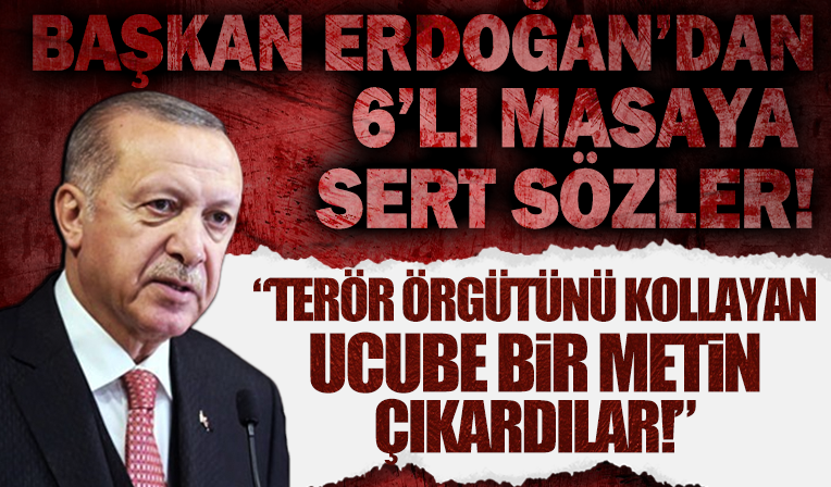 Başkan Erdoğan'dan 6'lı masanın 'Anayasa' teklifi metnine sert tepki: Ucube bir metin