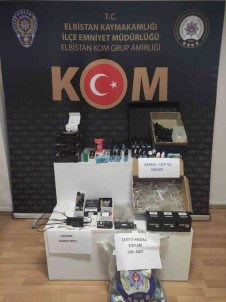 Elbistan'da Bin 500 Adet Elektronik Sigara Materyali Ele Geçirildi