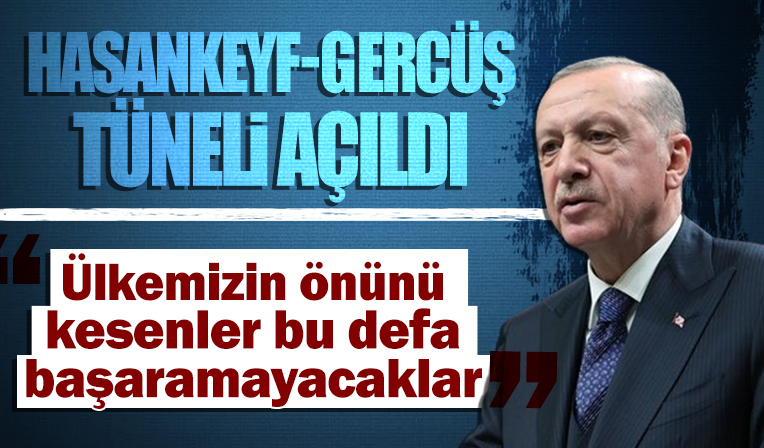 Cumhurbaşkanı Erdoğan dev projeleri engellemek isteyenlere seslendi: Sinsi hayaller peşindeler
