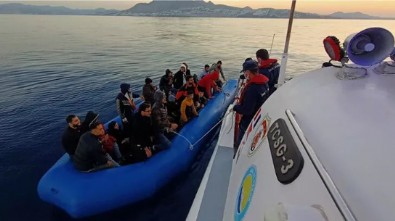 Bodrum açıklarında 65 kaçak göçmen kurtarıldı, 18 kaçak göçmen yakalandı