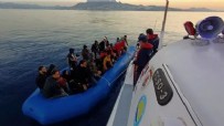 Bodrum açıklarında 65 kaçak göçmen kurtarıldı, 18 kaçak göçmen yakalandı