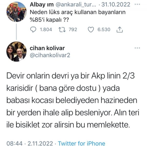 Türk milletine hakaret eden Cihan Kolivar'ın Twitter paylaşımları