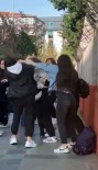 Lise Önünde Kizlarin Saç Saça Bas Basa Kavgasi Kamerada