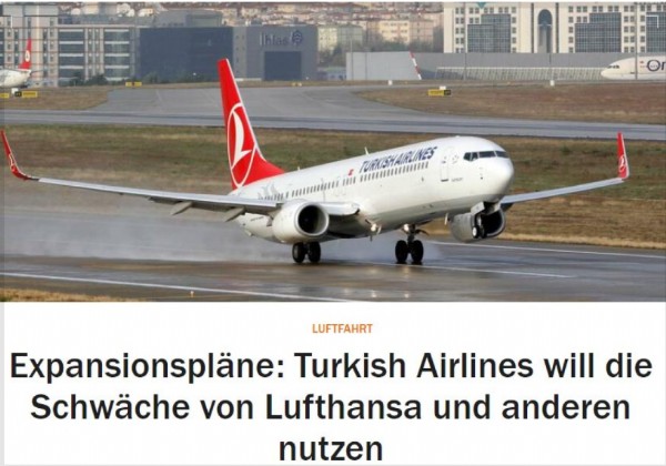 Alman gazetesi, THY'nin başarısını yazdı