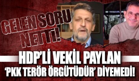 Fatih Portakal sordu: 'PKK terör örgütü müdür?' HDP'li Garo Paylan'ın yanıtı şaşırtmadı!