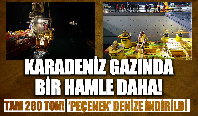 Karadeniz gazını dağıtacak 280 tonluk 'Peçenek' denize indirildi