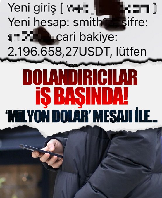 ‘Milyon dolar’ mesajı ile dolandırıcılık