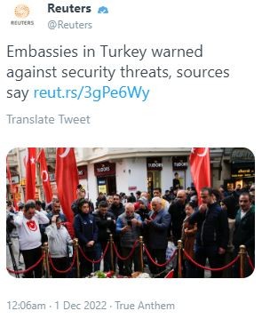 İçişleri Bakanlığı, yabancı büyükelçiliklere uyarı mesajı gönderilmediğini açıkladı