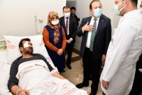 Vali Pehlivan Yarali Polisi Hastanede Ziyaret Etti