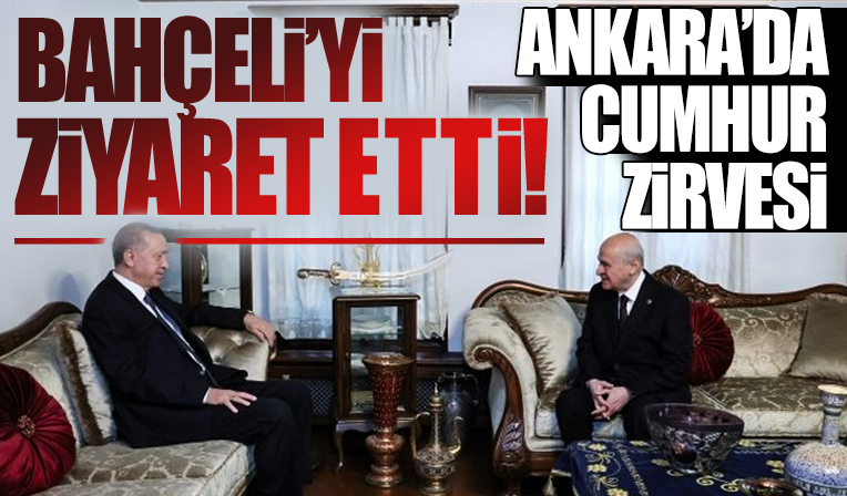 Başkan Erdoğan'dan Bahçeli'ye ziyaret