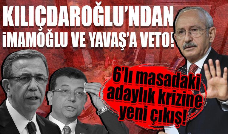 CHP Lideri Kılıçdaroğlu’ndan Ekrem İmamoğlu ve Mansur Yavaş’a adaylık vetosu!