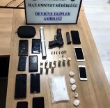 'Dur' Ihtarina Uymayan Araçtan Uyusturucu Ve Tabanca Çikti