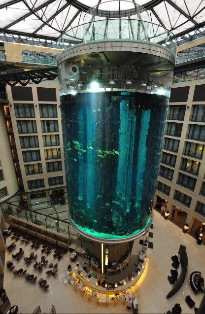 Berlin'deki devasa akvaryum patladı