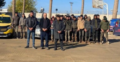 Kilis'te 57 kaçak göçmen yakalandı