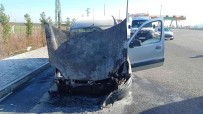 Kirkagaç'ta Otomobil Seyir Halindeyken Yandi