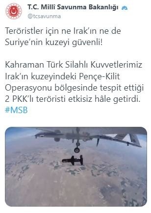 2 terörist etkisiz hale getirildi