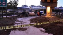 İzmir'de feci kaza! Beton mikseri viyadükten uçtu...