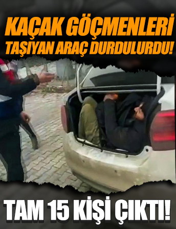 Kars'ta kaçak göçmenleri taşıyan araç durduruldu