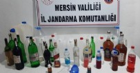 Mersin’de Jandarma ekipleri 95 litre sahte alkol ele geçirdi