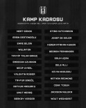 Besiktas'in Gaziantepspor Maçi Kamp Kadrosu Belli Oldu