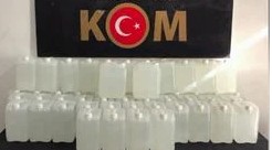 Gaziantep’te, 350 litre kaçak alkol ele geçirildi