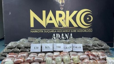 TIR'da valizlere gizlenmiş 120 kilo esrar bulundu