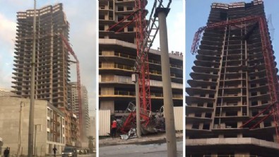 İzmir'de otel inşaatında kule vinç devrildi! 5 ölü 2 yaralı...