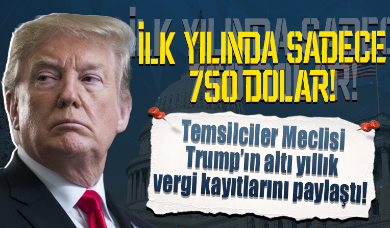 Temsilciler Meclisi Trump'ın vergi defterini paylaştı: İlk yılında sadece 750 dolar