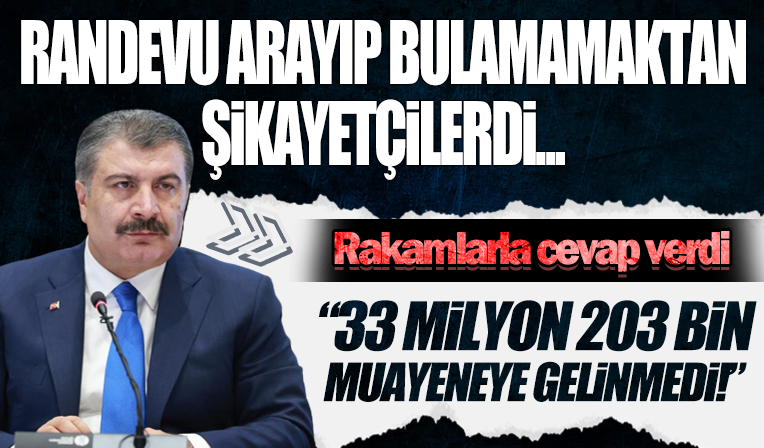 Fahrettin Koca, 2022’deki muayene ve randevu sayısını paylaştı