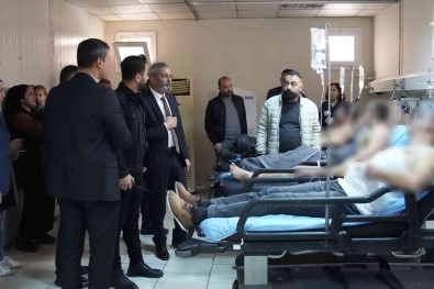 Bozdogan, Yarali Polisleri Hastanede Ziyaret Etti