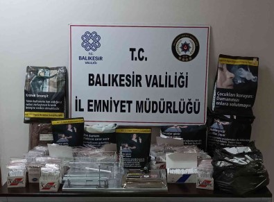 Balikesir'de Polisten Kaçak Tütün Operasyonu