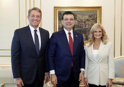 İBB Başkanı Ekrem İmamoğlu bu kez de ABD'nin Ankara Büyükelçisi Jeffry Flake ile görüştü
