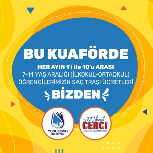 Yunusemre'de Çocuklara Ücretsiz Saç Tirasi Yapacak Kuaförler Belirlendi