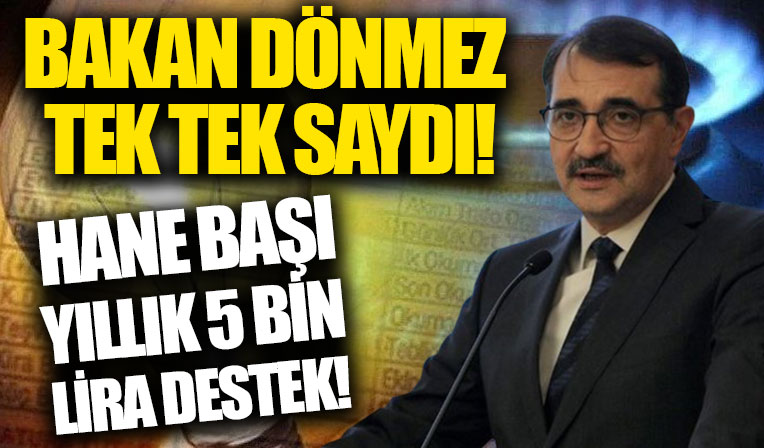 Bakan Dönmez'den elektrik ve doğal gaz faturası açıklaması!