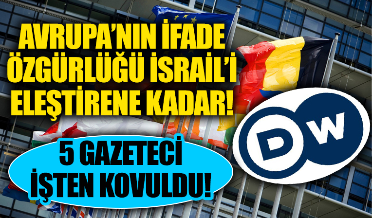 Avrupa'nın ifade özgürlüğü İsrail'i eleştirene kadar... 5 gazeteci işten kovuldu!