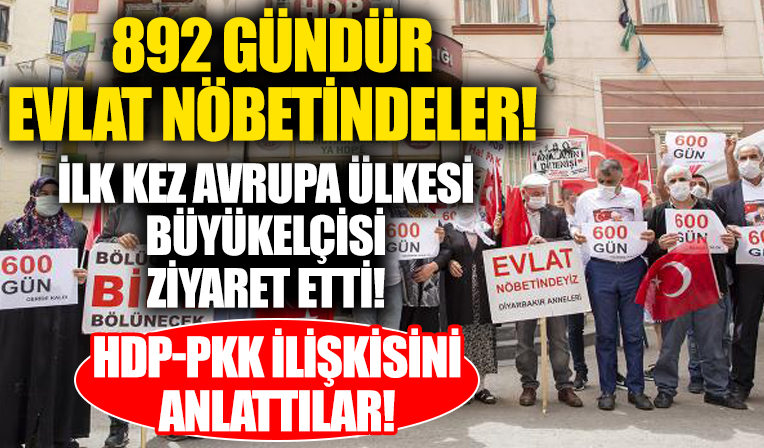 Evlat nöbetindeki aileler, HDP-PKK ilişkisini Danimarka Ankara Büyükelçisi'ne anlattı