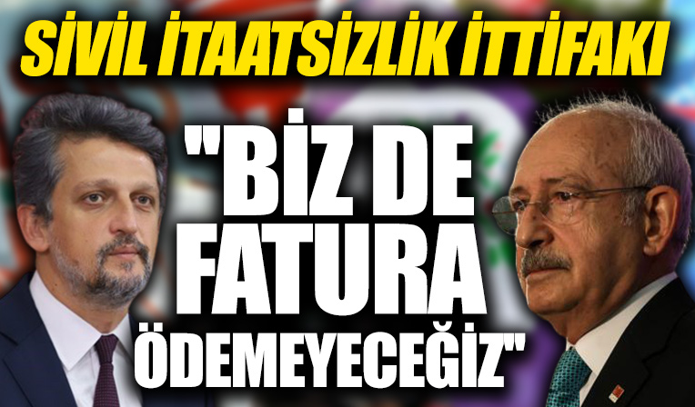 Kılıçdaroğlu'nun provokasyonuna HDP'den koşulsuz destek: Biz de fatura ödemeyeceğiz