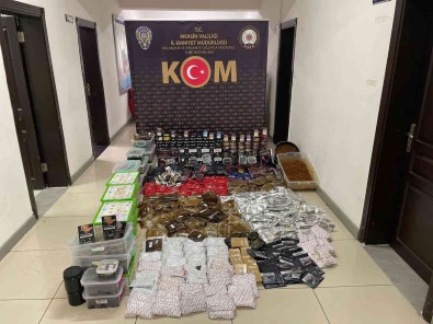 Mersin'de 450 Kilo Kaçak Nargile Tütünü Ele Geçirildi