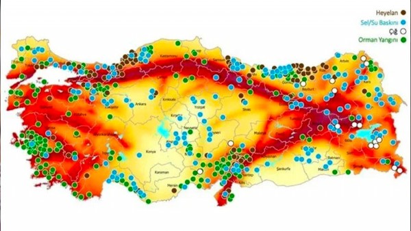 İşte Türkiye'nin afet risk haritası...