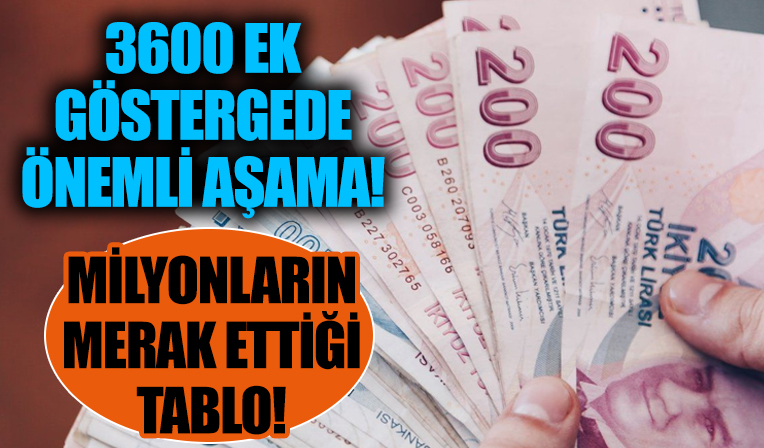 3600 ek gösterge düzenlemesinde önemli gelişme! Memur maaşı, emekli aylığı ve ikramiyeler artacak...