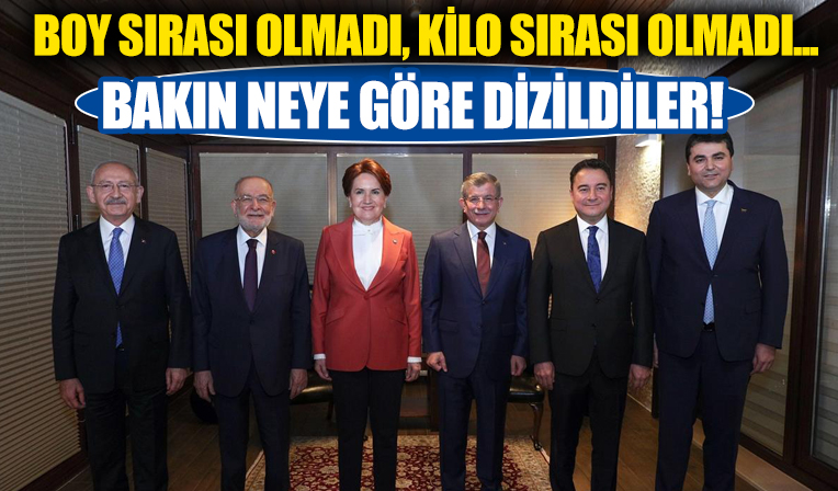 6 benzemez toplantısında muhalefet liderleri bakın ne sırasına göre dizildi!