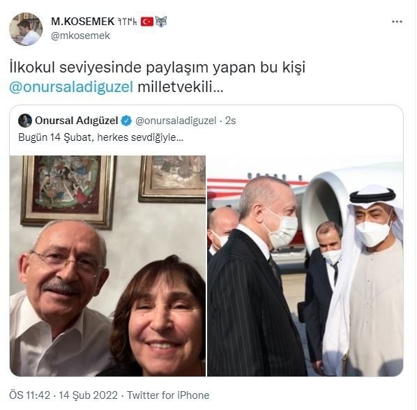 Aradığınız seviyeye şu anda ulaşılamıyor! CHP'li Onursal Adıgüzel'den 14 Şubat rezilliği