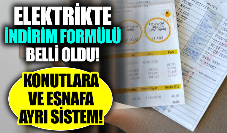 Elektrik faturalarıyla ilgili çalışma hızlandı! İndirimli elektrik için formül belli oldu!