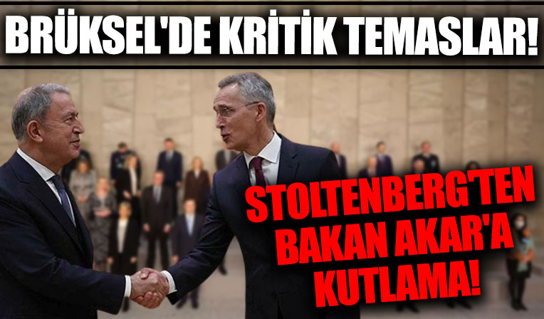 Hulusi Akar, NATO Genel Sekreteri Stoltenberg ile görüştü