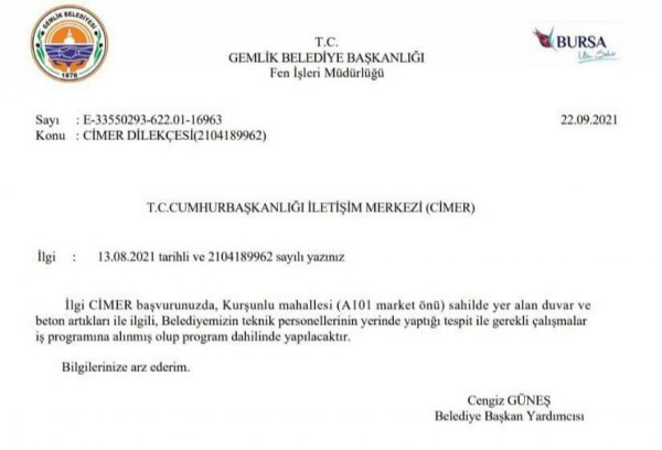 CHP'li Gemlik Belediyesi vatandaşı perişan ediyor. Duvarlar çöktü aylardır çalışma yapan yok...