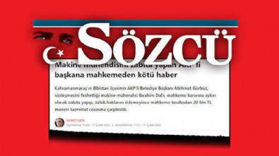 Sözcü gazetesinin yalanı elinde patladı!